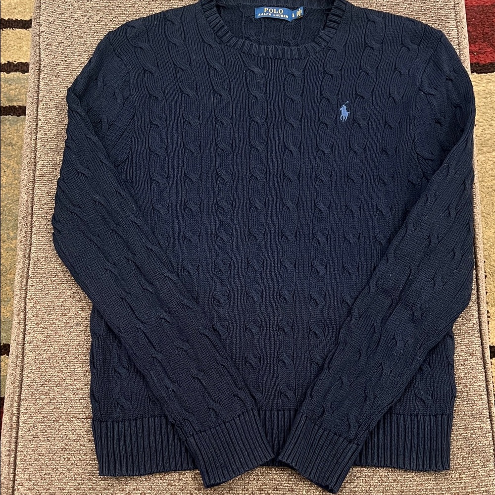 Polo by Ralph Lauren Men's Dark Blue Crewneck Sweater